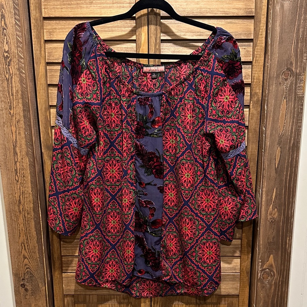 Olive hill Floral Women's Blouse - Multicolor